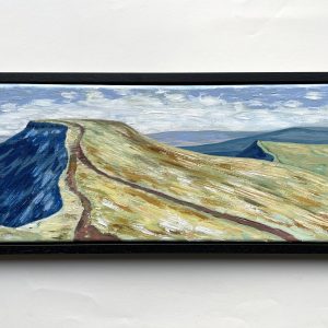 Original oil painting of Pen y Fan mountain range. Oil on board.