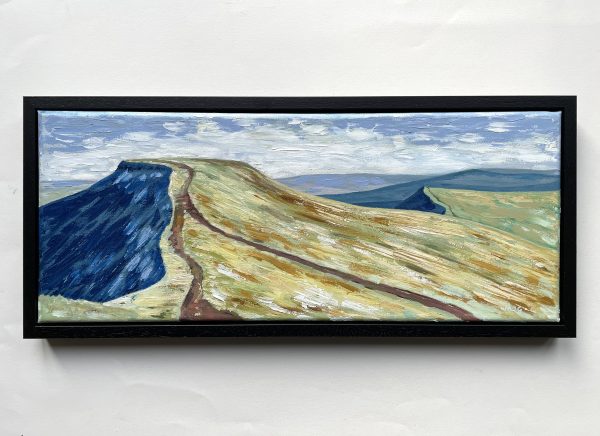 Original oil painting of Pen y Fan mountain range. Oil on board.