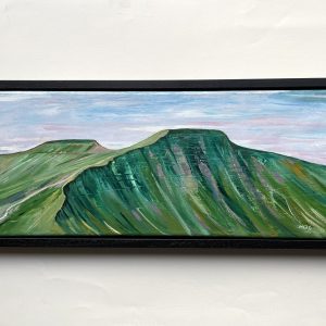 oil painting of Pen y Fan mountain range.